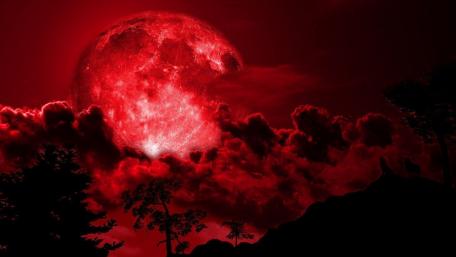Red moon wallpaper
