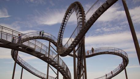 City Roller Coaster Adventure Wallpaper wallpaper