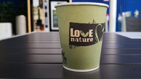 Eco-Friendly Coffee Cup Design Inspiring Sustainability wallpaper