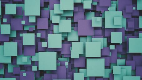 Geometric Cascade of Cool Hues wallpaper