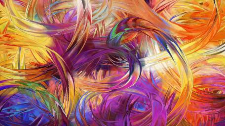 Vibrant Swirls of Imagination wallpaper