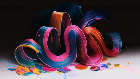 Vibrant Waves of Artistic Expression wallpaper
