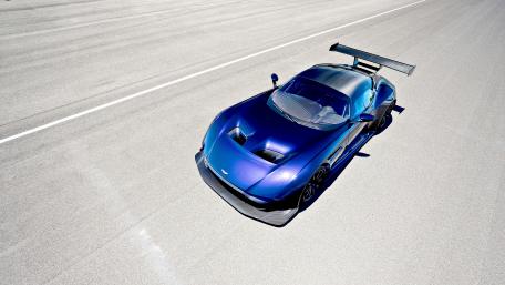 Blue Aston Martin Vulcan wallpaper