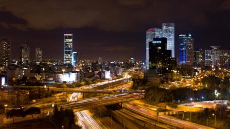 Tel Aviv at Night wallpaper