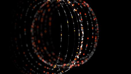 Ethereal Swirls of Light in Darkness wallpaper