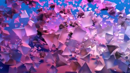 Pink pyramids wallpaper