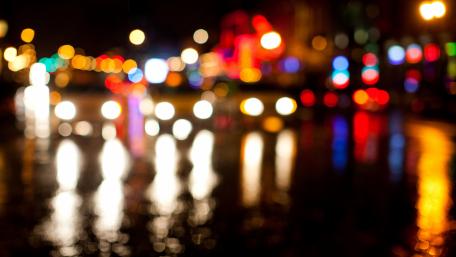 Bokeh Broadway night wallpaper