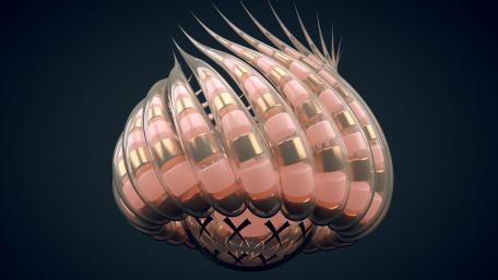 Sleek Abstract 3D Formation wallpaper