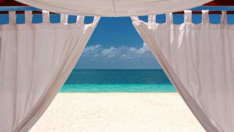 Summer Escape to the Tranquil Blue Sea wallpaper