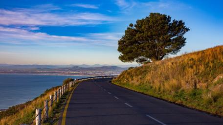 Scenic Coastal Road Adventure wallpaper