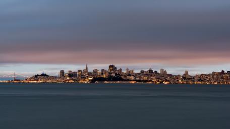 Serene San Francisco Skyline at Dusk wallpaper