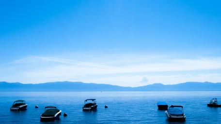 Tranquil Blue Hour by the Lake wallpaper