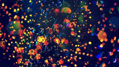 Colorful Circular Bokeh Bliss wallpaper