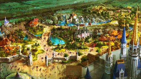 Majestic Fantasy Kingdom in Dreamland wallpaper