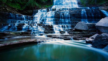 Pongour Waterfall wallpaper
