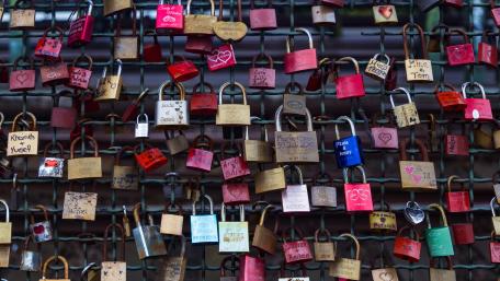 Locks on the Hohenzollern Bridge wallpaper