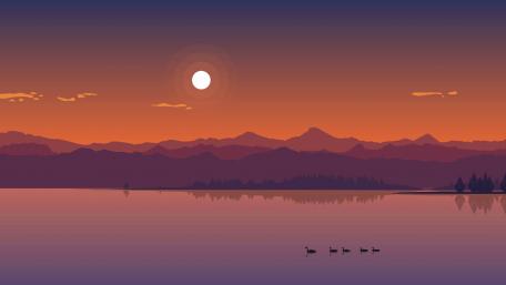 Minimal sunset wallpaper