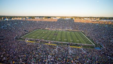 Football Game at Notre Dame Stadium wallpaper