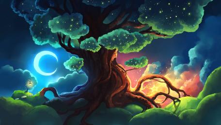 Magical tree wallpaper