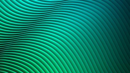 Green waves wallpaper