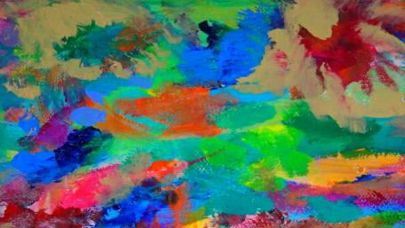 rainbow color splotch wallpaper