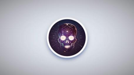 Mystical Skull of Divination wallpaper