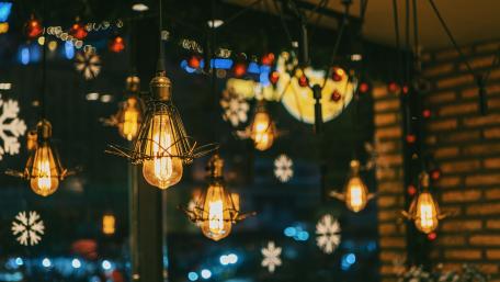 Twinkling Lights of Warmth and Wonder wallpaper