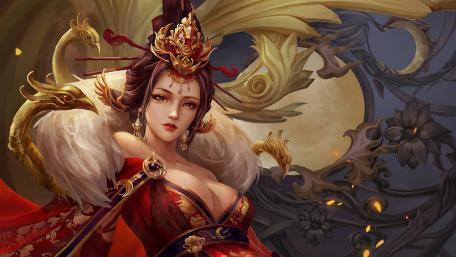 Majestic Empress of the Enchanted Realm wallpaper