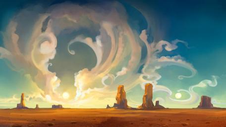 Fantasy canyon wallpaper