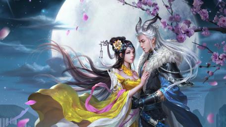 Fantasy romance wallpaper