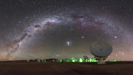 Arching over ALMA wallpaper