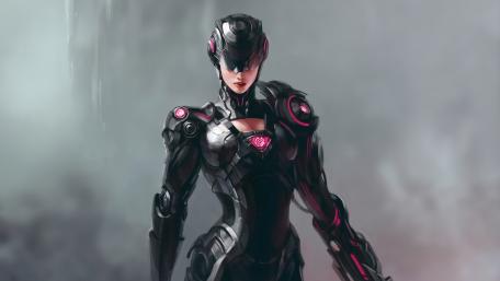 Cyberpunk woman wallpaper
