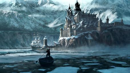Fantasy fortress wallpaper