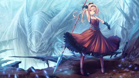 Warrior Princess of the Icy Realm wallpaper