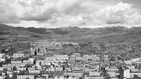 Urban Serenity in Monochrome wallpaper