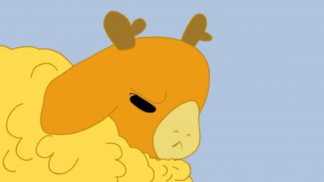 Cute baby sheep/goat wallpaper