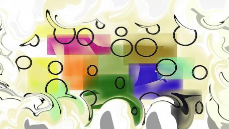 Emerging bubbles wallpaper