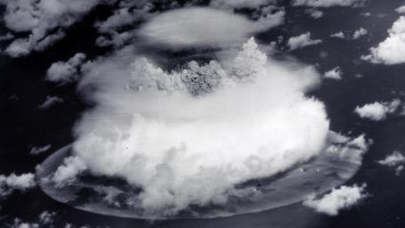 Aerial View of the Baker Test During Operation Crossroads wallpaper
