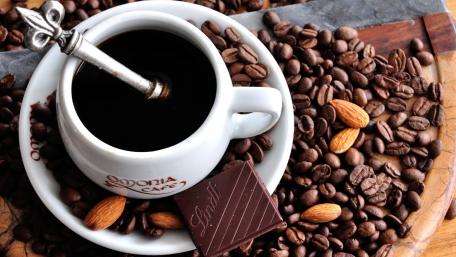 Rich Coffee and Chocolate Delightful Experience wallpaper