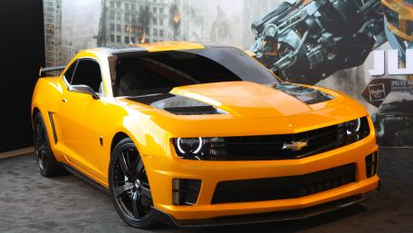 Yellow Chevrolet Camaro Muscle Car in 4K wallpaper