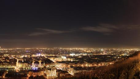 Panorama of Lyon, France wallpaper