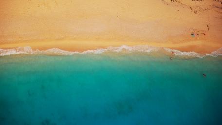 Secluded Summer Paradise from Above wallpaper