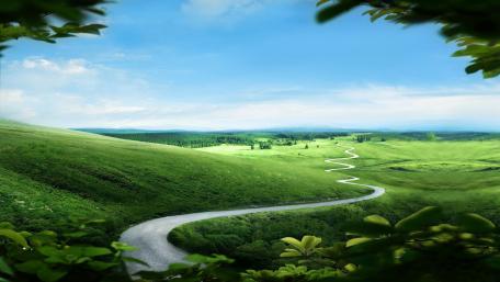 Fairy tale landscape wallpaper
