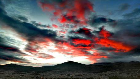Red clouds wallpaper