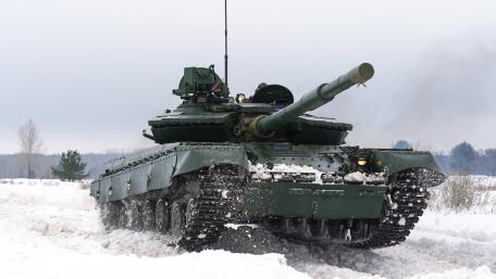 Military Power in Winter Landscape wallpaper