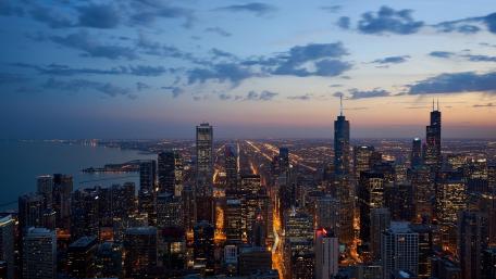 Asia Night city niew wallpaper