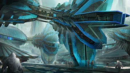Futuristic Cityscape of Dreams wallpaper