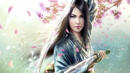 Warrior of Spring Blossom wallpaper