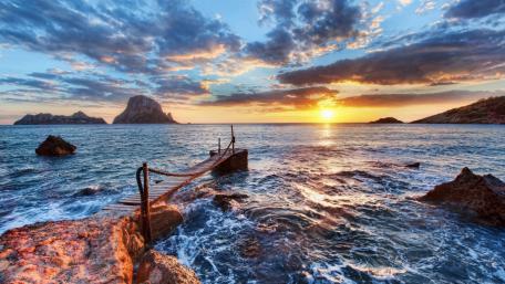 Sunset in Ibiza wallpaper