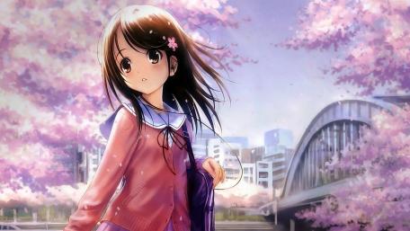 Cute anime girl wallpaper